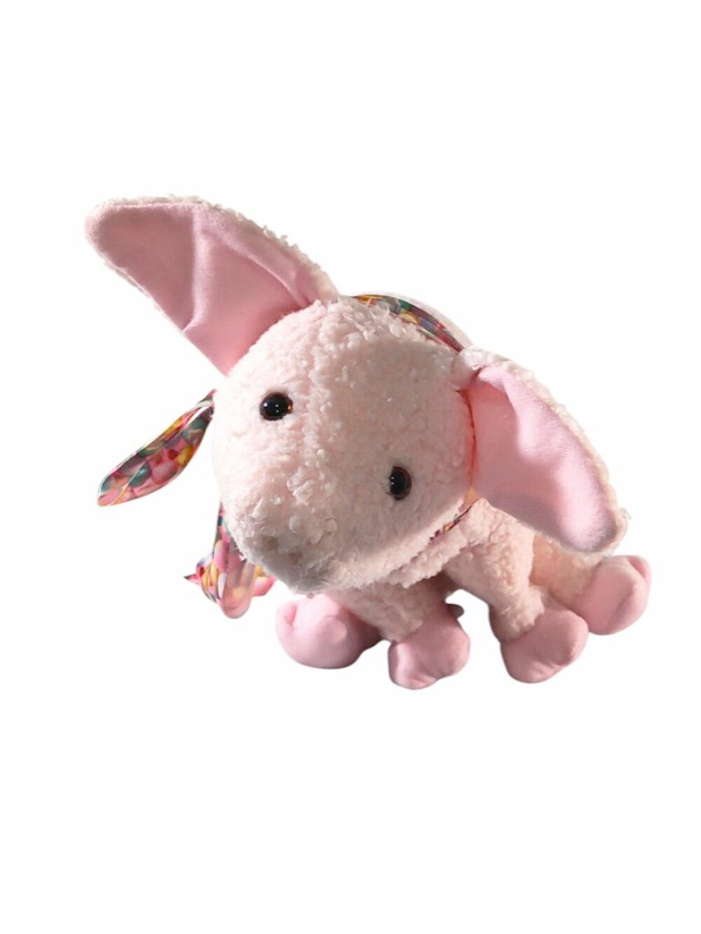 Hallmark Pink Pig Easter Eggs Ribbon Bow Plush Stuffed Toy 13"